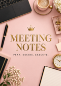 Meeting Notes Book