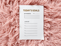 Nikki Bag Today's Goals Notepad | Daily Priorities & To-Do List