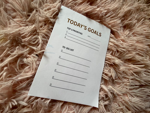 Nikki Bag Today's Goals Notepad-Priorities & To-Do List