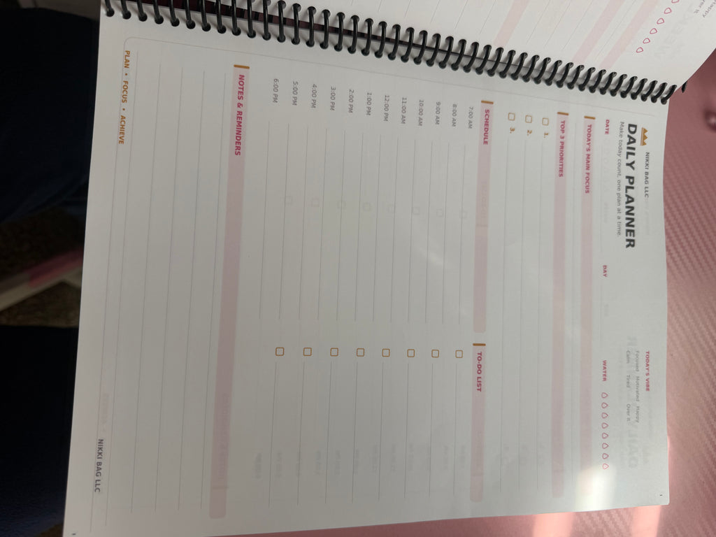 Nikki Bag Daily Planner